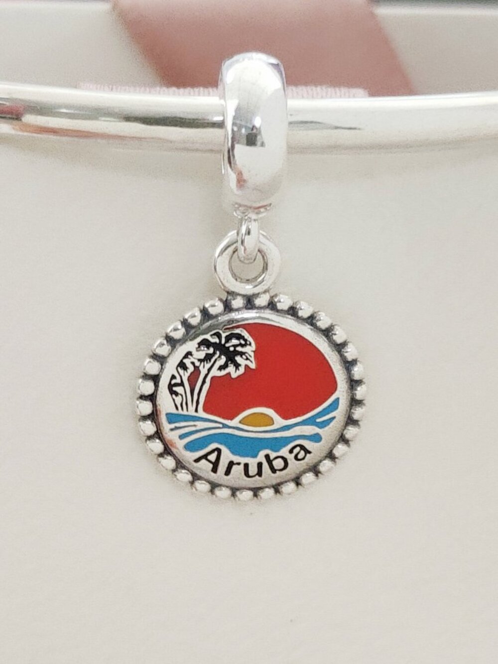 Pandora ARUBA Beach Exclusive Dangle Charm 925 Sterling Silver with box